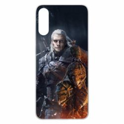 Чехол для Samsung A70 The witcher and witches head - PrintSalon