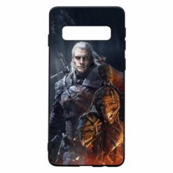 Чехол для Samsung S10 The witcher and witches head - PrintSalon