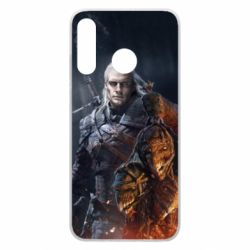 Чехол для Huawei P30 Lite The witcher and witches head - PrintSalon