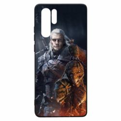 Чехол для Huawei P30 Pro The witcher and witches head - PrintSalon