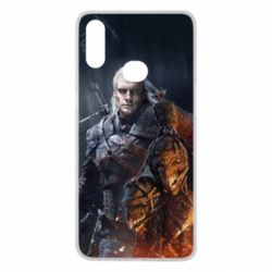 Чехол для Samsung A10s The witcher and witches head - PrintSalon
