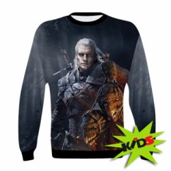 Детский 3D свитшот The witcher and witches head - PrintSalon