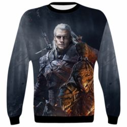 3D свитшот The witcher and witches head - PrintSalon
