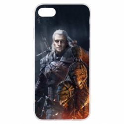 Чехол для iPhone SE 2020 The witcher and witches head - PrintSalon