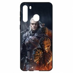 Чехол для Samsung A21 The witcher and witches head - PrintSalon