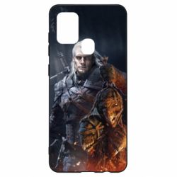 Чехол для Samsung A21s The witcher and witches head - PrintSalon