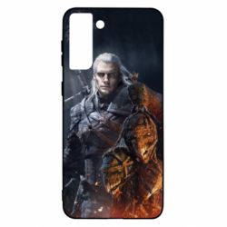 Чехол для Samsung S21 Ultra The witcher and witches head - PrintSalon
