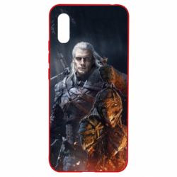 Чехол для Xiaomi Redmi 9a The witcher and witches head - PrintSalon