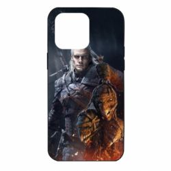 Чехол для iPhone 14 Pro Max The witcher and witches head - PrintSalon