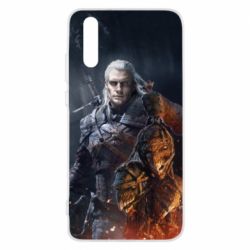 Чехол для Huawei P20 The witcher and witches head - PrintSalon