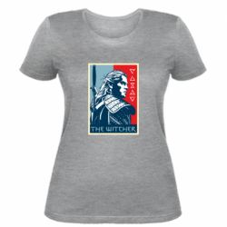 Женская футболка The witcher poster - PrintSalon