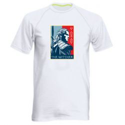 Мужская футболка для спорта The witcher poster - PrintSalon