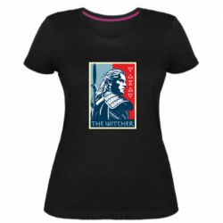 Женская премиум футболка The witcher poster - PrintSalon