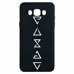 Чехол для Samsung J7 2016 The Witcher Runes - PrintSalon