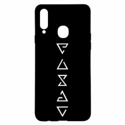 Чехол для Samsung A20s The Witcher Runes - PrintSalon
