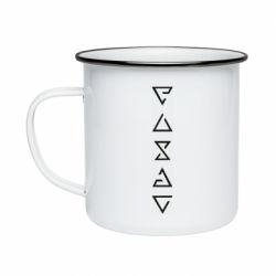 Кружка эмалированная The Witcher Runes - PrintSalon