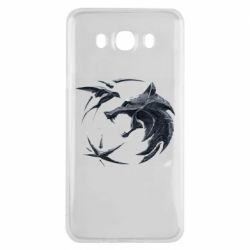 Чехол для Samsung J7 2016 The  witcher: wolf and swallow - PrintSalon