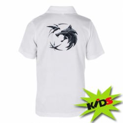 Детское поло The  witcher: wolf and swallow - PrintSalon