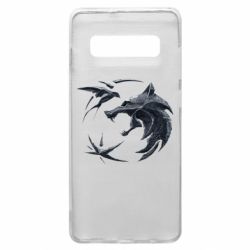 Чехол для Samsung S10+ The  witcher: wolf and swallow - PrintSalon