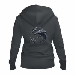 Женское худи на молнии The  witcher: wolf and swallow - PrintSalon