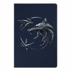 Блокнот с принто The  witcher: wolf and swallow - PrintSalon