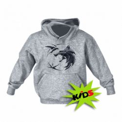 Детское худи The  witcher: wolf and swallow - PrintSalon