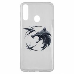 Чехол для Samsung A20s The  witcher: wolf and swallow - PrintSalon