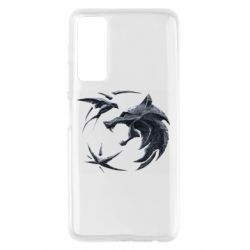 Чехол для Huawei P Smart 2021 The  witcher: wolf and swallow - PrintSalon