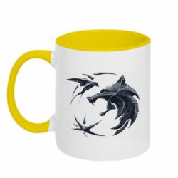 Чашка двокольорова The  witcher: wolf and swallow