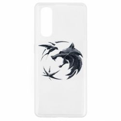 Чехол для Oppo Find X2 The  witcher: wolf and swallow - PrintSalon