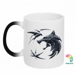 Чашка-хамелеон The  witcher: wolf and swallow - PrintSalon