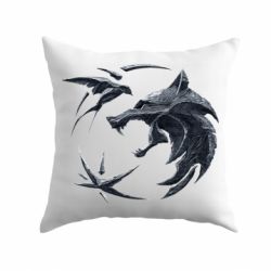 Подушка The  witcher: wolf and swallow - PrintSalon