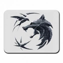 Коврик для мыши The  witcher: wolf and swallow - PrintSalon