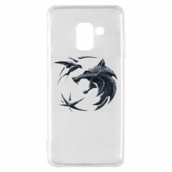 Чехол для Samsung A8 2018 The  witcher: wolf and swallow - PrintSalon
