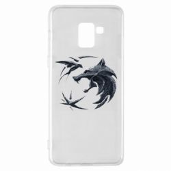 Чехол для Samsung A8+ 2018 The  witcher: wolf and swallow - PrintSalon