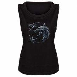 Женская майка The  witcher: wolf and swallow - PrintSalon