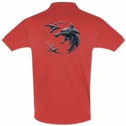 Мужское поло The  witcher: wolf and swallow - PrintSalon