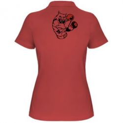 Женское поло The Wolf Boxer - PrintSalon
