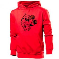 Мужское худи The Wolf Boxer - PrintSalon