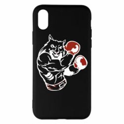 Чехол для iPhone X/Xs The Wolf Boxer