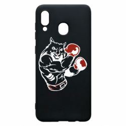 Чехол для Samsung A30 The Wolf Boxer - PrintSalon
