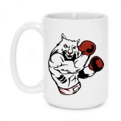 Чашка 420ml The Wolf Boxer - PrintSalon