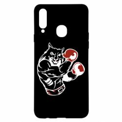 Чехол для Samsung A20s The Wolf Boxer - PrintSalon