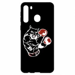 Чехол для Samsung A21 The Wolf Boxer - PrintSalon