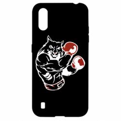 Чехол для Samsung A01/M01 The Wolf Boxer - PrintSalon