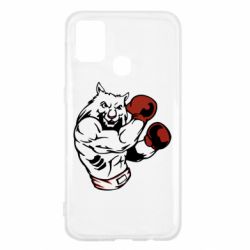 Чехол для Samsung M31 The Wolf Boxer - PrintSalon