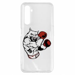 Чехол для Realme 6 Pro The Wolf Boxer - PrintSalon