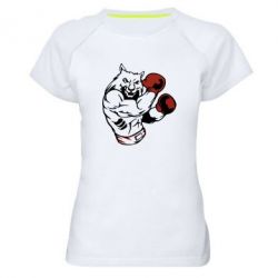 Женская футболка для спорта The Wolf Boxer - PrintSalon
