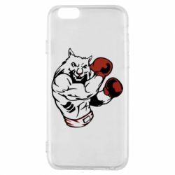 Чехол для iPhone 6/6S The Wolf Boxer - PrintSalon