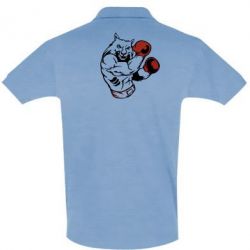 Мужское поло The Wolf Boxer - PrintSalon